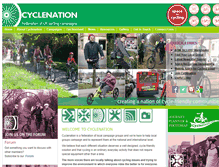 Tablet Screenshot of cyclenation.org.uk